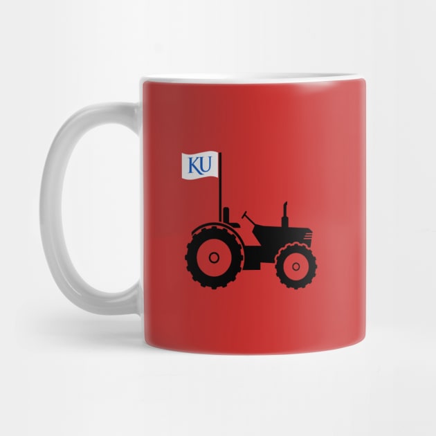 Support Kansas with this Tractor and Flag design by MalmoDesigns